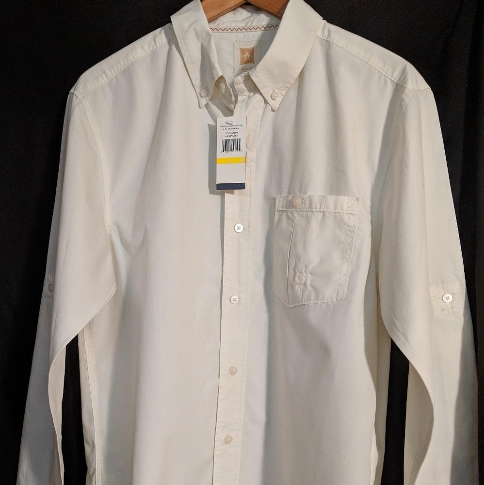 Original Penguin White classic button down NWT